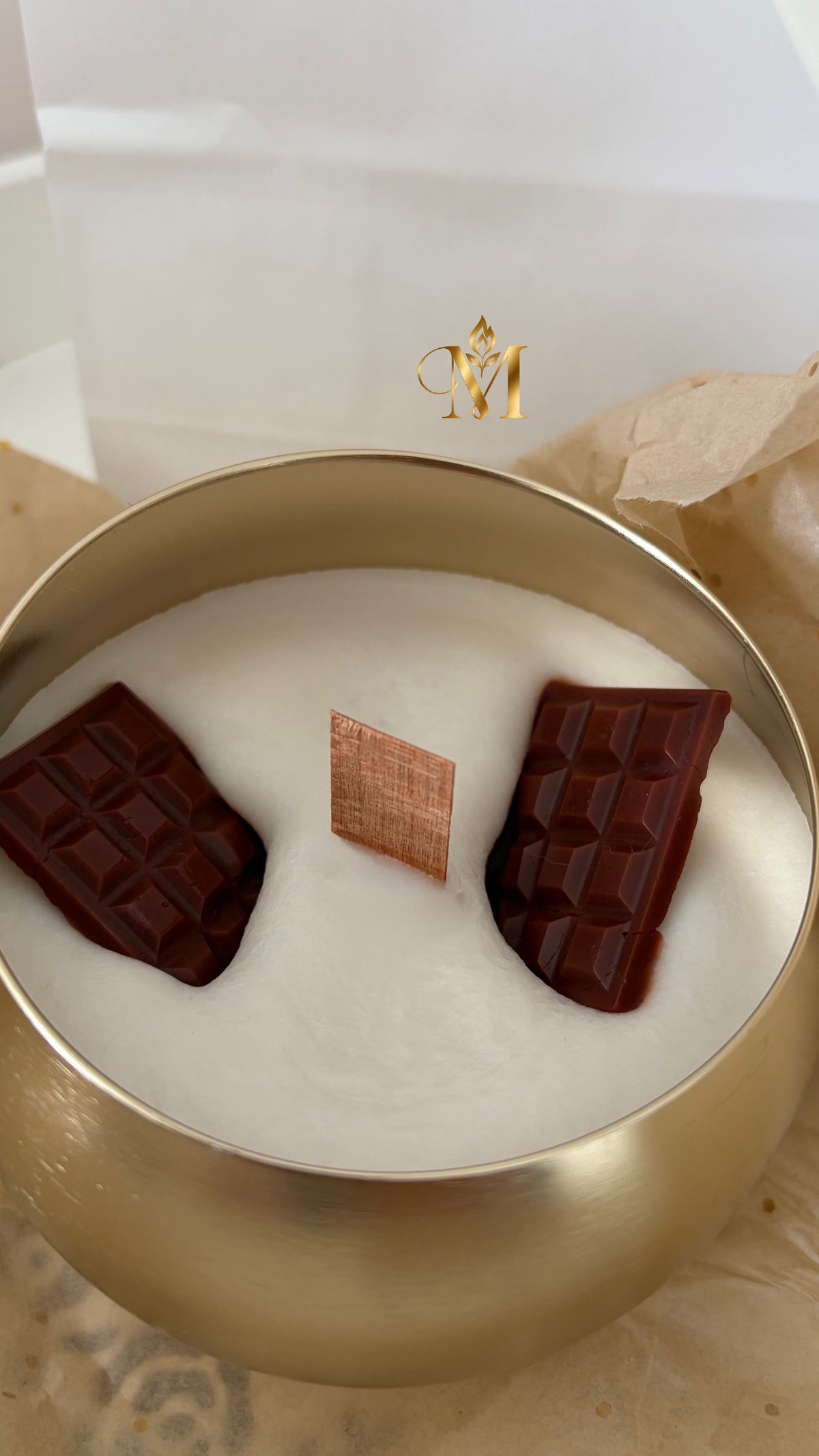 Bougie & Fondant Musc Blanc – 180g